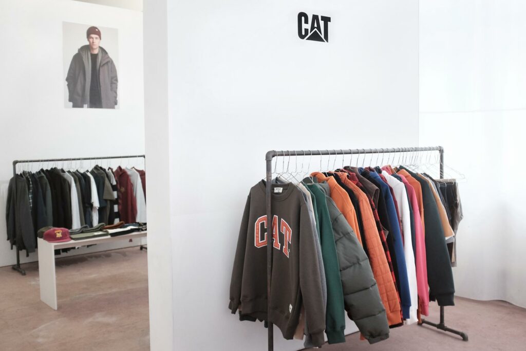 CAT WWR brand corner at this year's Mosaic AW—24 Showroom in Berlin